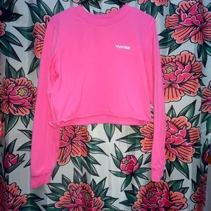 Vans Long Sleeve Crop Top Tee